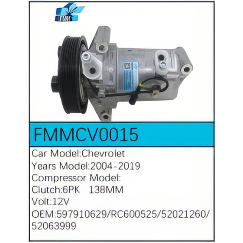 PartzBiz CE: -Compressor for Chevrolet - FMMCV0015 PartzBiz CE: -Compressor for Chevrolet - FMMCV0015