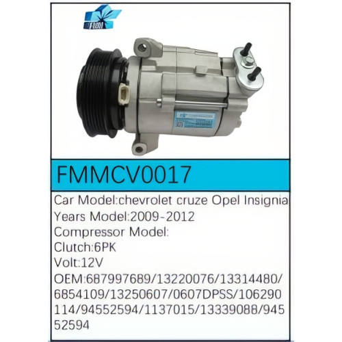 PartzBiz CE: -Compressor for Chevrolet - FMMCV0017 PartzBiz CE: -Compressor for Chevrolet - FMMCV0017