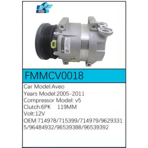 PartzBiz CE: -Compressor for Chevrolet - FMMCV0018 PartzBiz CE: -Compressor for Chevrolet - FMMCV0018