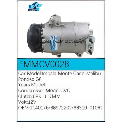 PartzBiz CE: -Compressor for  Chevrolet - FMMCV0028