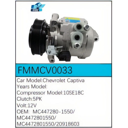 PartzBiz CE: -Compressor for Chevrolet - FMMCV0033 PartzBiz CE: -Compressor for Chevrolet - FMMCV0033