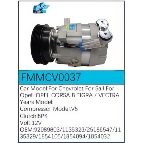 PartzBiz CE: -Compressor for Chevrolet - FMMCV0037 PartzBiz CE: -Compressor for Chevrolet - FMMCV0037