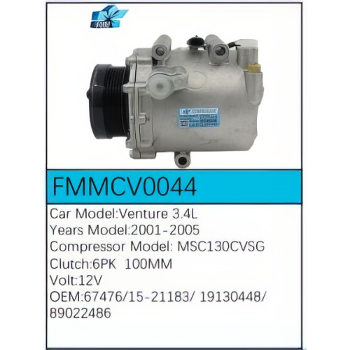 PartzBiz CE: -Compressor for Chevrolet - FMMCV0044 PartzBiz CE: -Compressor for Chevrolet - FMMCV0044