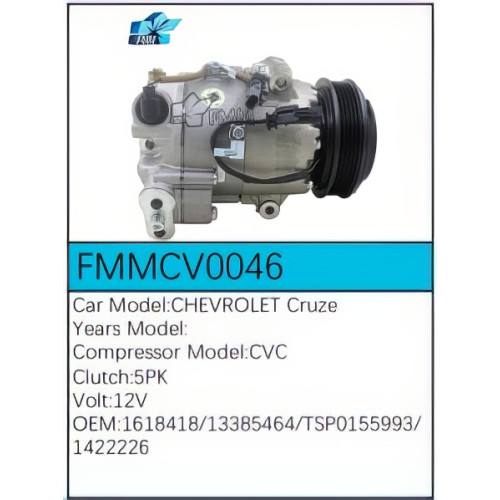 PartzBiz CE: -Compressor for Chevrolet - FMMCV0046 PartzBiz CE: -Compressor for Chevrolet - FMMCV0046