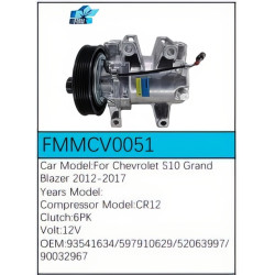 PartzBiz CE FMMCV0051 - Compressor for Chevrolet - FMMCV0051 PartzBiz CE FMMCV0051 - Compressor for Chevrolet - FMMCV0051