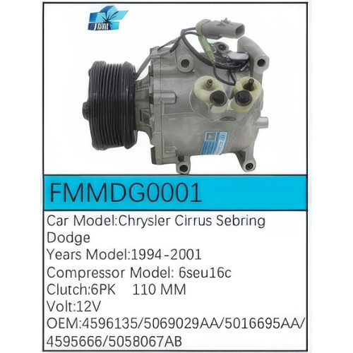 PartzBiz CE: -Compressor for Dodge - FMMDG0001 PartzBiz CE: -Compressor for Dodge - FMMDG0001
