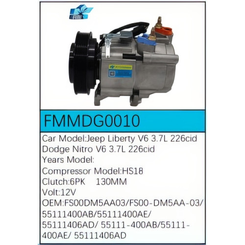 PartzBiz CE: -Compressor for  Dodge - FMMDG0010