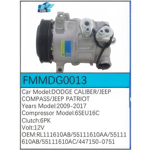PartzBiz CE: -Compressor for Dodge - FMMDG0013 PartzBiz CE: -Compressor for Dodge - FMMDG0013