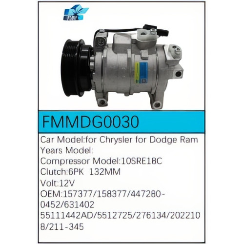 PartzBiz CE: -Compressor for Dodge - FMMDG0030 PartzBiz CE: -Compressor for Dodge - FMMDG0030