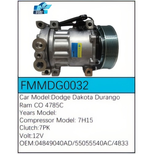 PartzBiz CE: -Compressor for Dodge - FMMDG0032 PartzBiz CE: -Compressor for Dodge - FMMDG0032