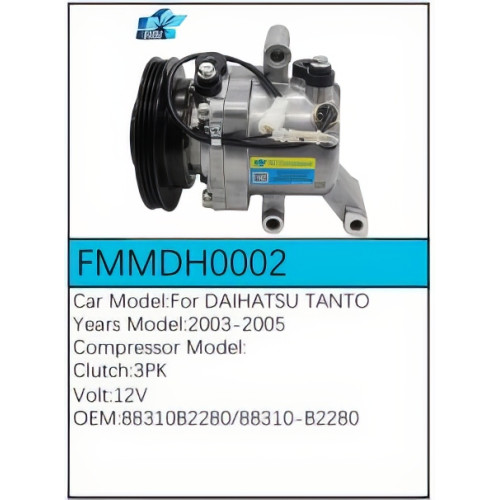 PartzBiz CE: -Compressor for Daihatsu - FMMDH0002 PartzBiz CE: -Compressor for Daihatsu - FMMDH0002