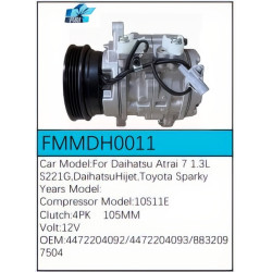 PartzBiz CE FMMDH0011 - Compressor for Daihatsu - FMMDH0011 PartzBiz CE FMMDH0011 - Compressor for Daihatsu - FMMDH0011