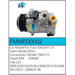 PartzBiz CE FMMFD0002 - Compressor for  Ford - FMMFD0002