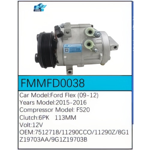PartzBiz CE: -Compressor for Ford - FMMFD0038 PartzBiz CE: -Compressor for Ford - FMMFD0038