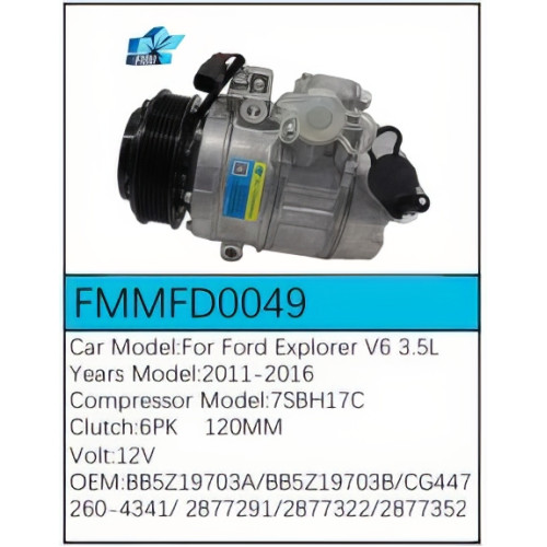 PartzBiz CE: -Compressor for Ford - FMMFD0049 PartzBiz CE: -Compressor for Ford - FMMFD0049