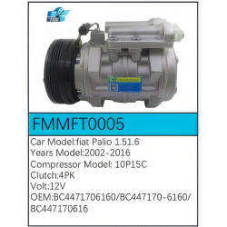 PartzBiz CE FMMFT0005 - Compressor for Fiat - FMMFT0005 PartzBiz CE FMMFT0005 - Compressor for Fiat - FMMFT0005