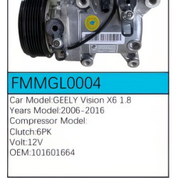 PartzBiz CE FMMGL0004 - สำหรับคอมเพรสเซอร์ Geely - FMMGL0004 PartzBiz CE FMMGL0004 - สำหรับคอมเพรสเซอร์ Geely - FMMGL0004