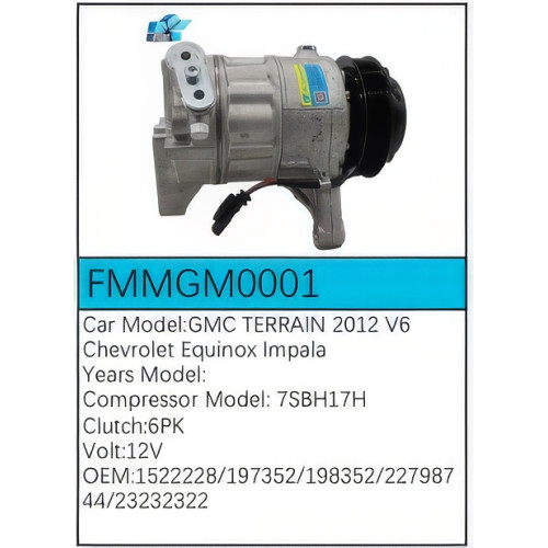 PartzBiz CE: -Compressor for GMC - FMMGM0001 PartzBiz CE: -Compressor for GMC - FMMGM0001
