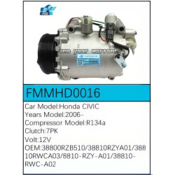 PartzBiz CE FMMHD0016 - Compressor for Honda - FMMHD0016 PartzBiz CE FMMHD0016 - Compressor for Honda - FMMHD0016