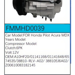 PartzBiz CE FMMHD0039 - Compressor for Honda - FMMHD0039 PartzBiz CE FMMHD0039 - Compressor for Honda - FMMHD0039