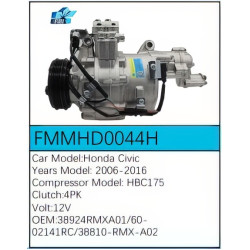 PartzBiz CE FMMHD0044H - Compressor for Honda - FMMHD0044H PartzBiz CE FMMHD0044H - Compressor for Honda - FMMHD0044H