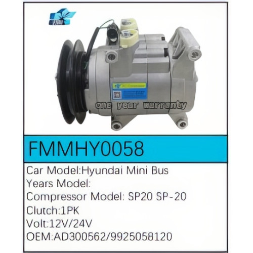 PartzBiz CE: -Compressor for Hyundai - FMMHY0058 PartzBiz CE: -Compressor for Hyundai - FMMHY0058