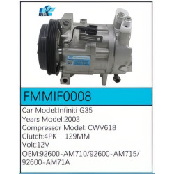 PartzBiz CE FMMIF0008 - สำหรับคอมเพรสเซอร์ Infiniti - FMMIF0008 PartzBiz CE FMMIF0008 - สำหรับคอมเพรสเซอร์ Infiniti - FMMIF0008