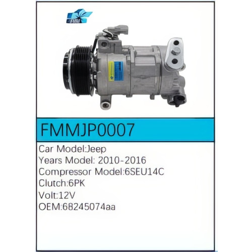 PartzBiz CE: -Compressor for Jeep - FMMJP0007 PartzBiz CE: -Compressor for Jeep - FMMJP0007
