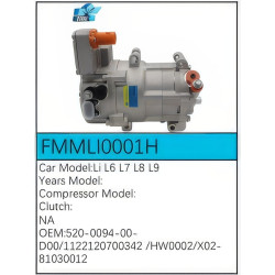 PartzBiz CE FMMLI0001H - Compressor for Li Auto - FMMLI0001H PartzBiz CE FMMLI0001H - Compressor for Li Auto - FMMLI0001H