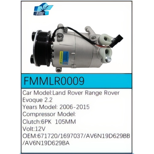 PartzBiz CE: -Compressor for Land Rover - FMMLR0009 PartzBiz CE: -Compressor for Land Rover - FMMLR0009