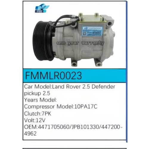 PartzBiz CE: -Compressor for Land Rover - FMMLR0023 PartzBiz CE: -Compressor for Land Rover - FMMLR0023