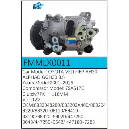PartzBiz CE: -Compressor for Lexus - FMMLX0011 PartzBiz CE: -Compressor for Lexus - FMMLX0011