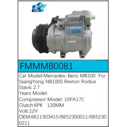 PartzBiz CE: -Compressor for Mercedes-Benz - FMMMB0081 PartzBiz CE: -Compressor for Mercedes-Benz - FMMMB0081
