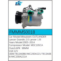 PartzBiz CE FMMMS0018 - Compressor for Mitsubishi - FMMMS0018 PartzBiz CE FMMMS0018 - Compressor for Mitsubishi - FMMMS0018