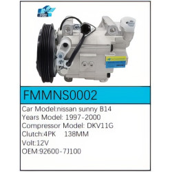 PartzBiz CE FMMNS0002 - Compressor for Nissan - FMMNS0002 PartzBiz CE FMMNS0002 - Compressor for Nissan - FMMNS0002