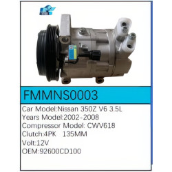 PartzBiz CE FMMNS0003 - Compressor for Nissan - FMMNS0003 PartzBiz CE FMMNS0003 - Compressor for Nissan - FMMNS0003