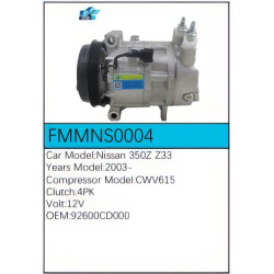 PartzBiz CE FMMNS0004 - Compressor for Nissan - FMMNS0004 PartzBiz CE FMMNS0004 - Compressor for Nissan - FMMNS0004