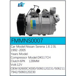 PartzBiz CE FMMNS0007 - Compressor for Nissan - FMMNS0007 PartzBiz CE FMMNS0007 - Compressor for Nissan - FMMNS0007