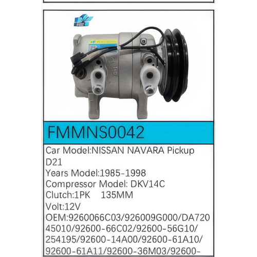 PartzBiz CE: -Compressor for  Nissan - FMMNS0042