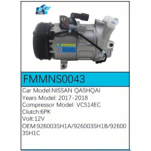 PartzBiz CE: -Compressor for Nissan - FMMNS0043 PartzBiz CE: -Compressor for Nissan - FMMNS0043