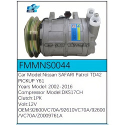 PartzBiz CE FMMNS0044 - Compressor for Nissan - FMMNS0044 PartzBiz CE FMMNS0044 - Compressor for Nissan - FMMNS0044