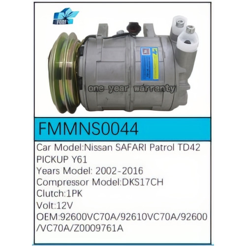 PartzBiz CE: -Compressor for  Nissan - FMMNS0044