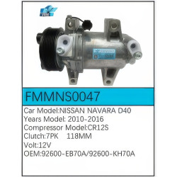 PartzBiz CE FMMNS0047 - Compressor for Nissan - FMMNS0047 PartzBiz CE FMMNS0047 - Compressor for Nissan - FMMNS0047