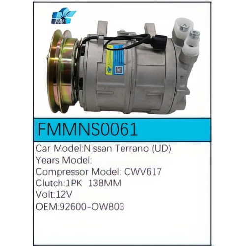 PartzBiz CE: -Compressor for Nissan - FMMNS0061 PartzBiz CE: -Compressor for Nissan - FMMNS0061