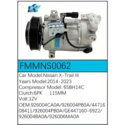 PartzBiz CE FMMNS0062 - Compressor for Nissan - FMMNS0062 PartzBiz CE FMMNS0062 - Compressor for Nissan - FMMNS0062