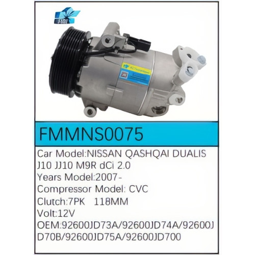 PartzBiz CE: -Compressor for  Nissan - FMMNS0075