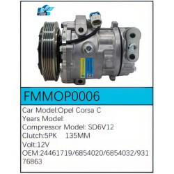 PartzBiz CE FMMOP0006 - Compressor for Opel - FMMOP0006 PartzBiz CE FMMOP0006 - Compressor for Opel - FMMOP0006