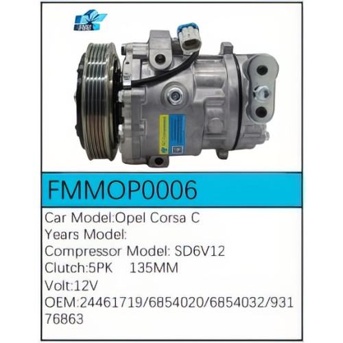 PartzBiz CE: -Compressor for Opel - FMMOP0006 PartzBiz CE: -Compressor for Opel - FMMOP0006