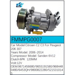 PartzBiz CE FMMPG0007 - Compressor for Citroën - FMMPG0007 PartzBiz CE FMMPG0007 - Compressor for Citroën - FMMPG0007