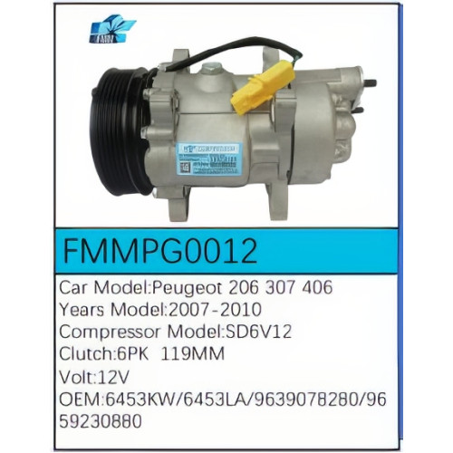 PartzBiz CE: -Compressor for  Peugeot - FMMPG0012